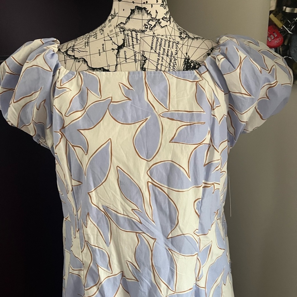 A New Day Puffy Sleeve Summer Dress NWT - Picture 2 of 10